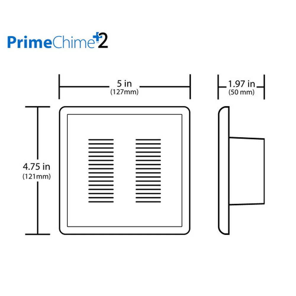 Nicor PrimeChime Plus 2 - Doorbell Chime Kit with White  Button - Image 2