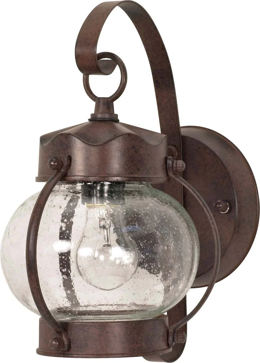 Nuvo 1 Light - 11 inch - Wall Lantern - Onion Lantern w/ Clear Seed Glass