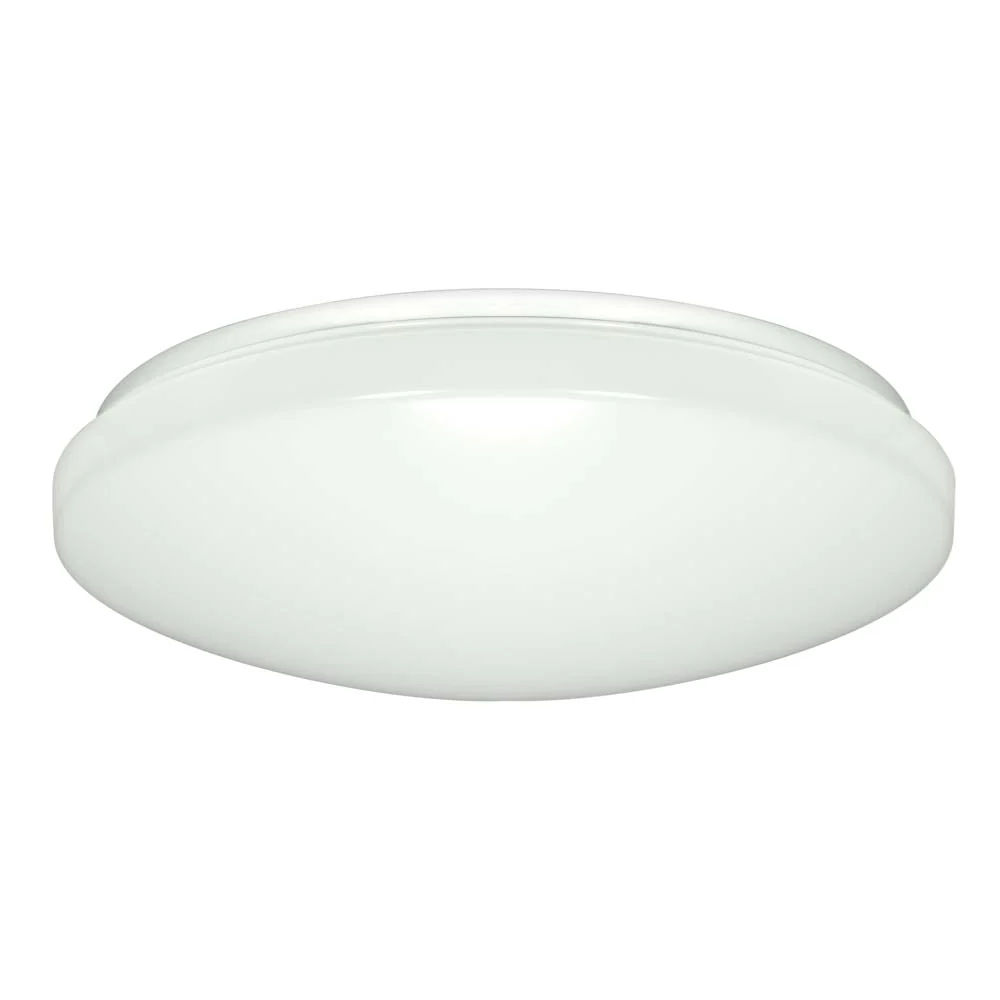 Nuvo 16.5w 14" LED Flush Mounted w/ White Acrylic LED in White Finish 3000k