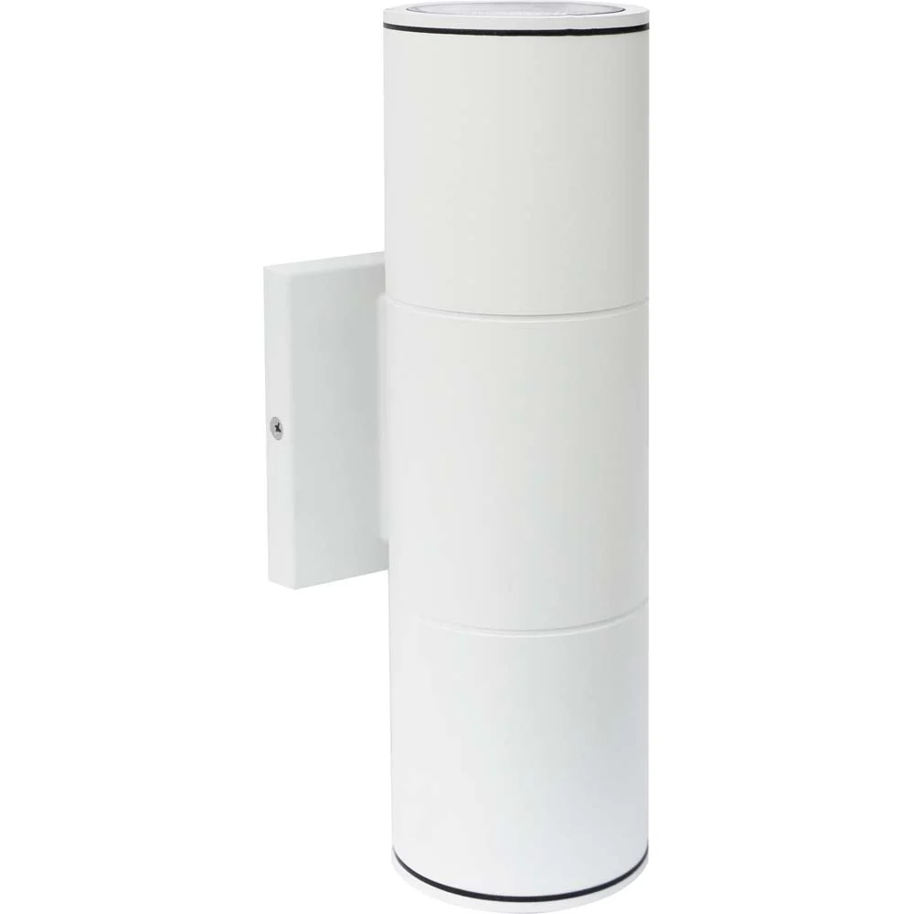 Nuvo 2-Light 20w 120-277v LED Large Up & Down Sconce Fixture in White Finish