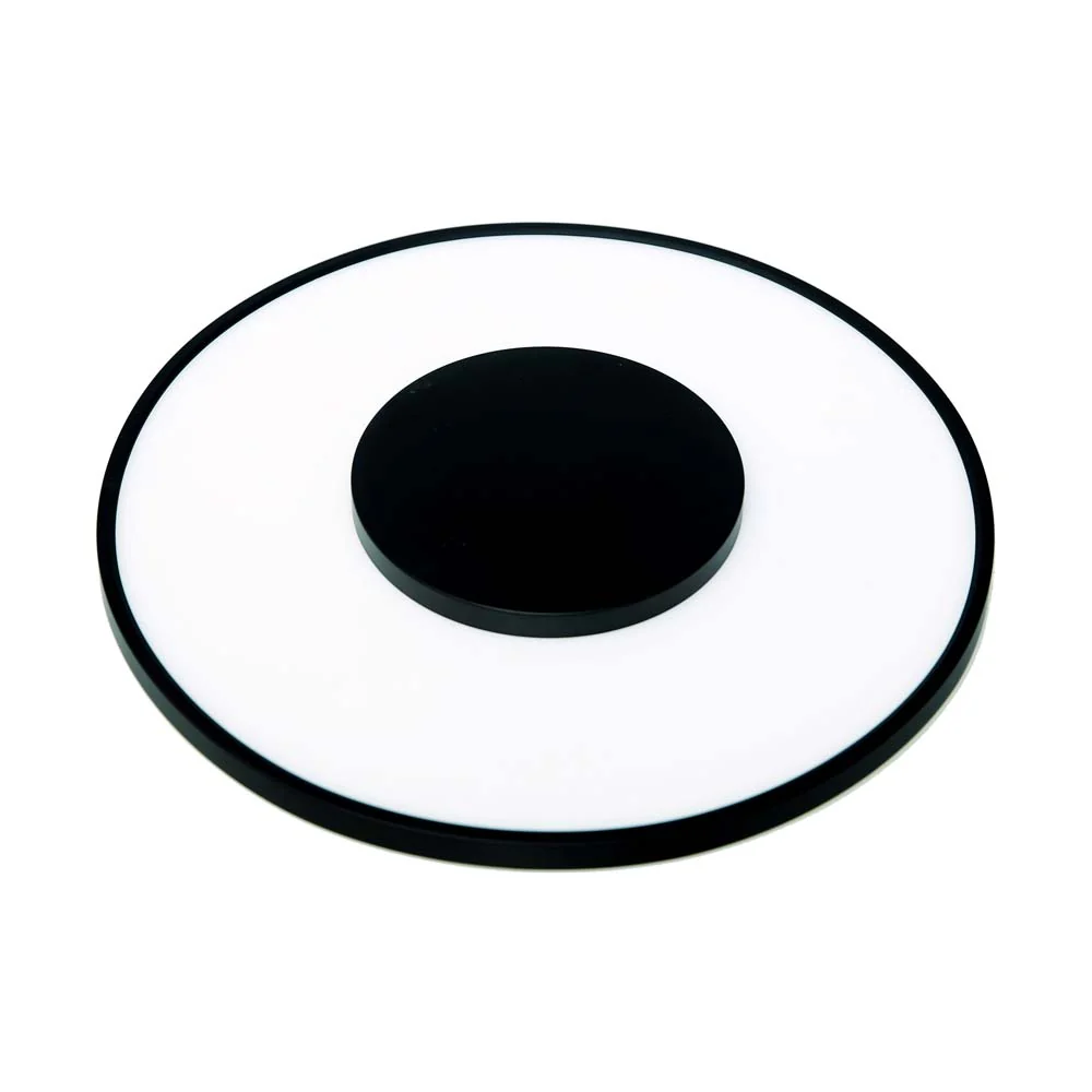 Nuvo 26w 13" Flush Mount LED Fixture Round Shape in Black Finish
