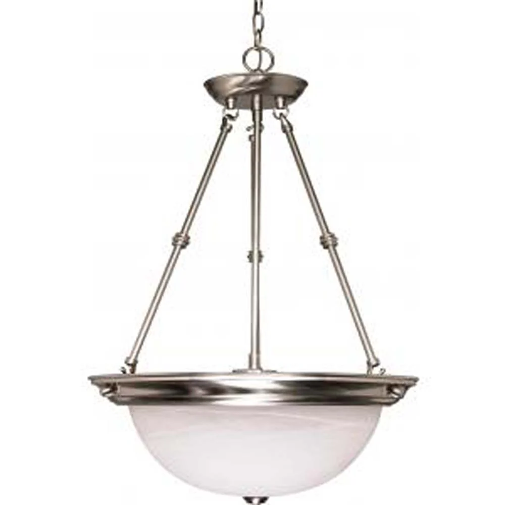 Nuvo 3 Light - 20 inch - Pendant - Alabaster Glass