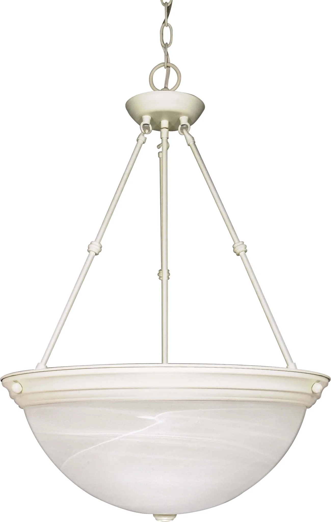 Nuvo 3 Light - 20 inch - Pendant - Alabaster Glass