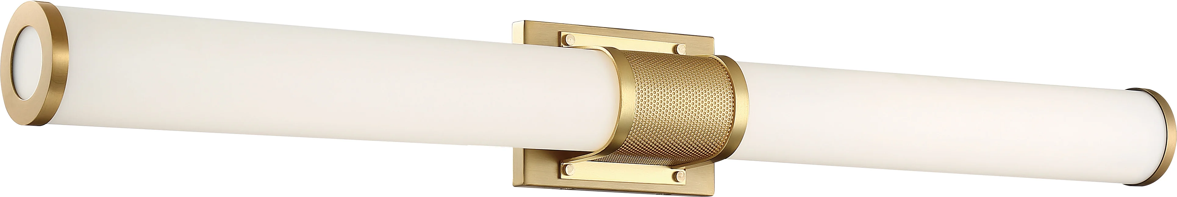 Nuvo 39w LED Module Caper Wall 1-Light 120v Brushed Brass & Frosted Lens 3000k