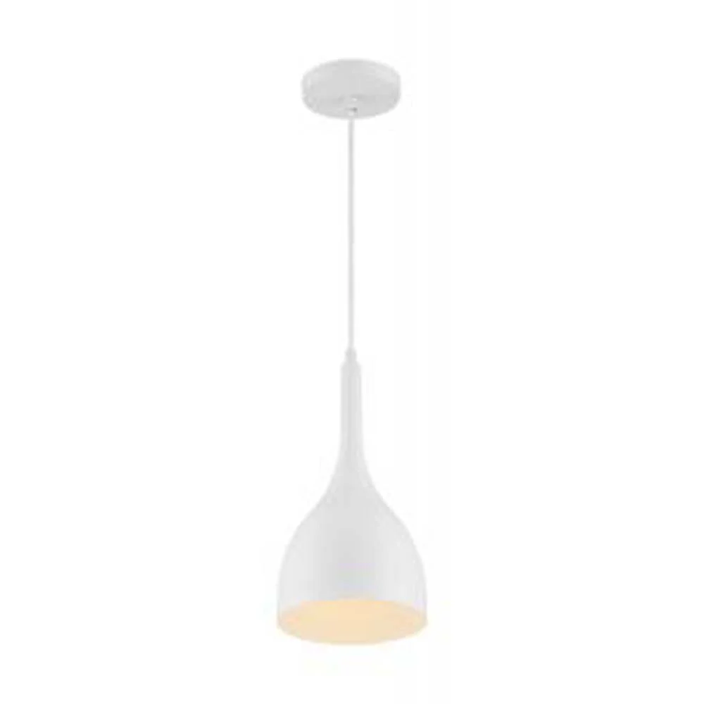 Nuvo Bellcap 1-Light Small Pendant w/ Matte White Finish