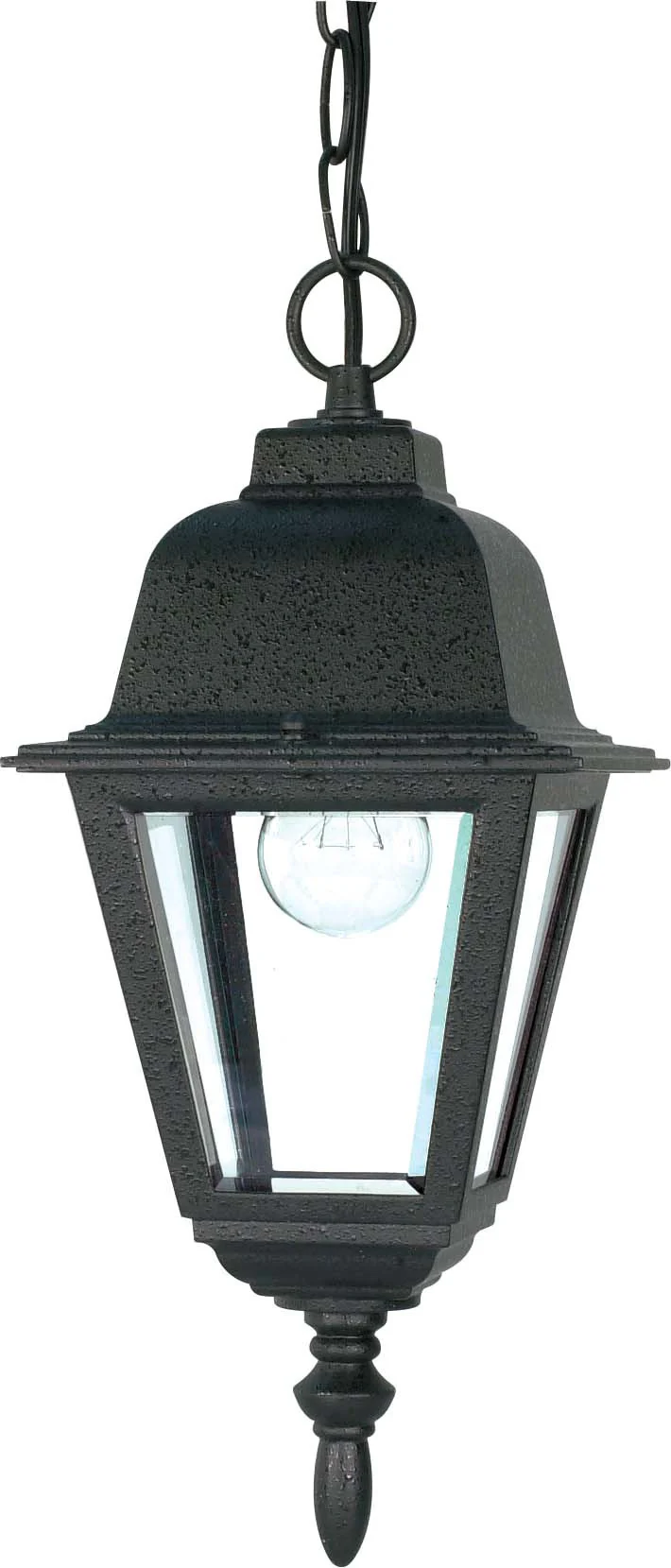 Nuvo Briton - 1 Light - 10 inch - Hanging Lantern - w/ Clear  Glass