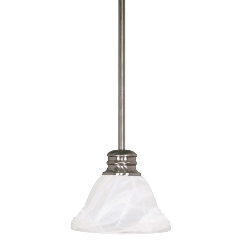 Nuvo Empire - 1 Light - 7 inch - Mini Pendant - w/ Hang Straight Canopy
