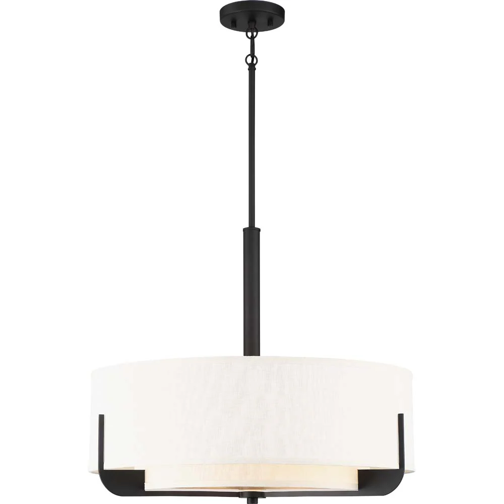 Nuvo Lighting 100w Frankie 4-Light 24 In Pendant Aged Bronze Finish