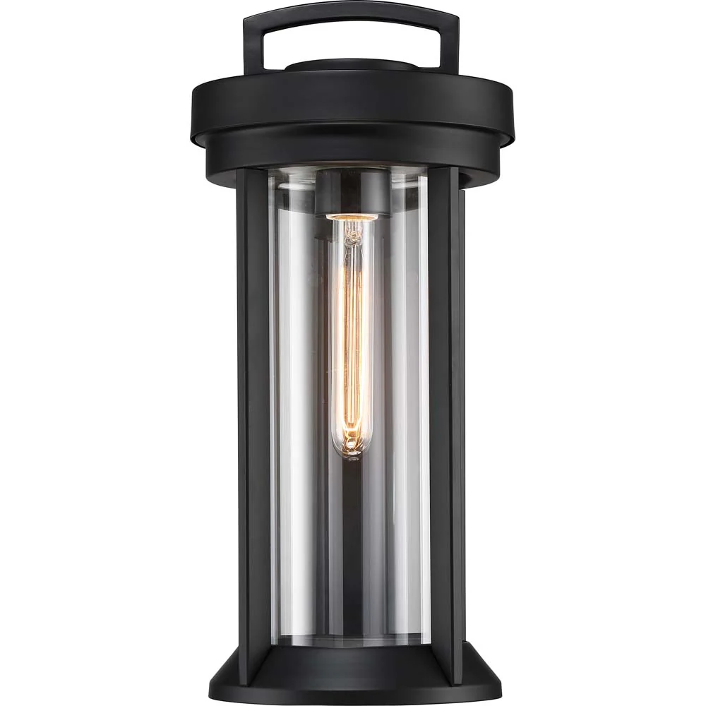 Nuvo Lighting 60w Huron 1-Light Medium Lantern Aged Bronze / Glass Finish