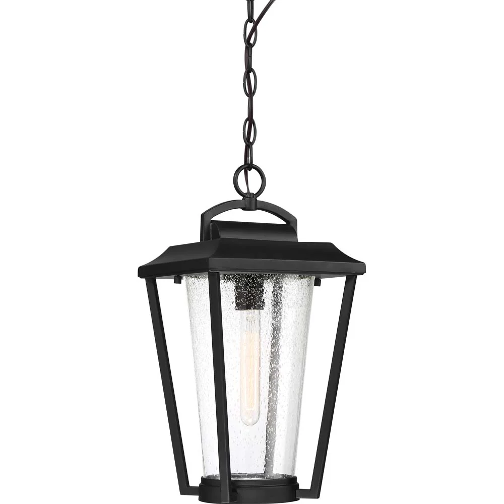 Nuvo Lighting 60w Lakeview 1-Light Hanging Lantern Aged Bronze / Glass Finish
