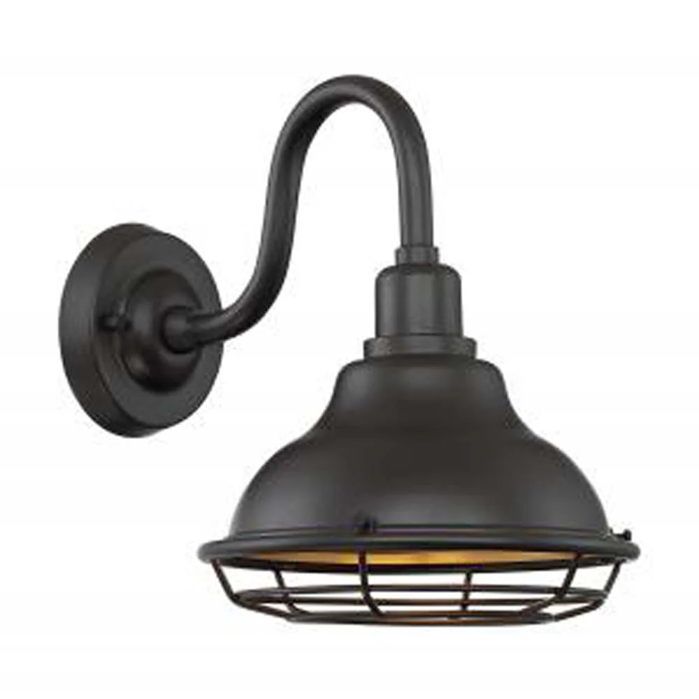 Nuvo Newbridge 1-Light 9.75" Sconce w/ Dark Bronze & Gold Finish