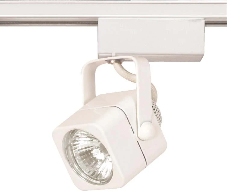 Nuvo TH232 White 1 Light - MR16 - 12V Track Head - Square