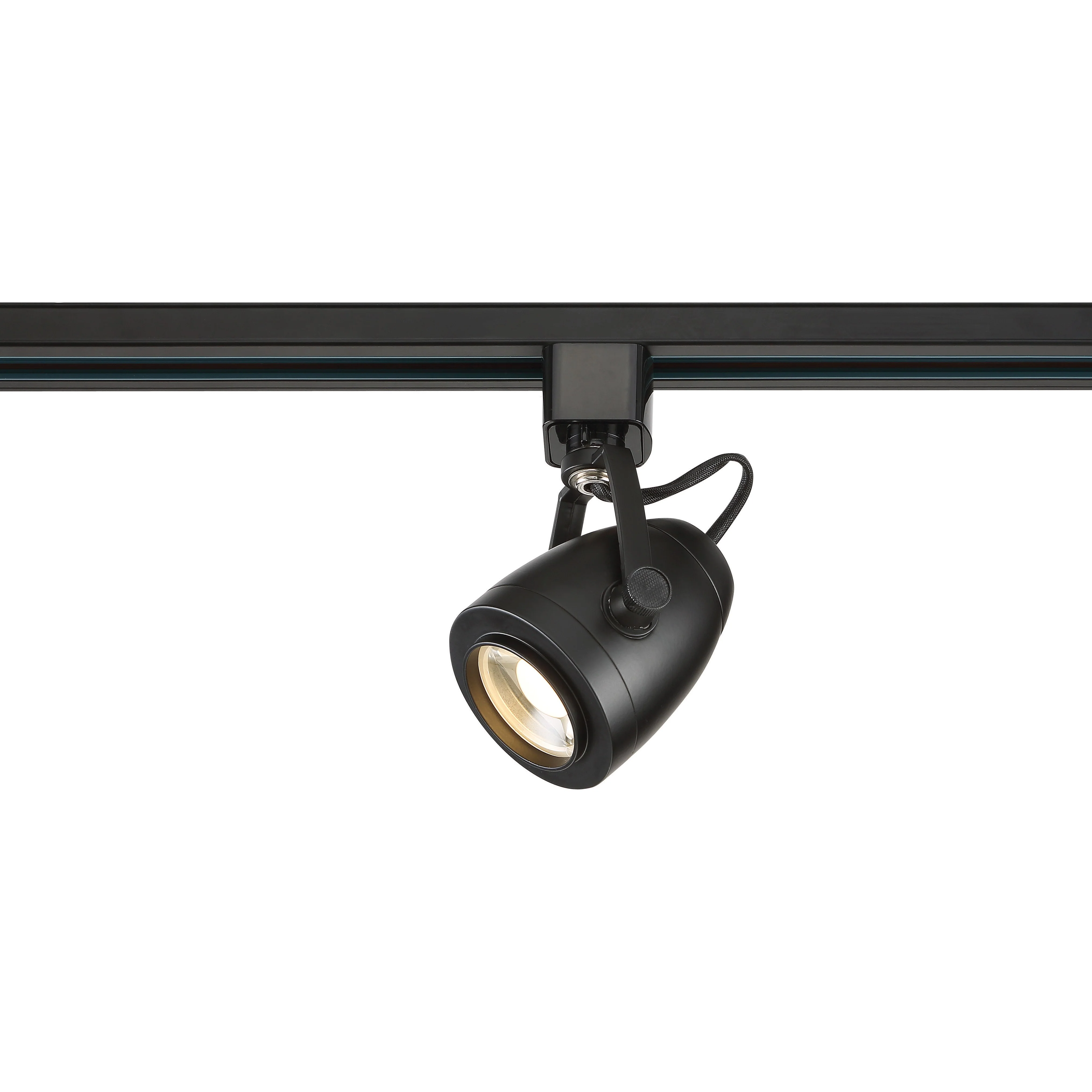 Nuvo TH414 Black 1 Light - 12W LED Track Head 36 Degree Beam Angle - Pinch Back