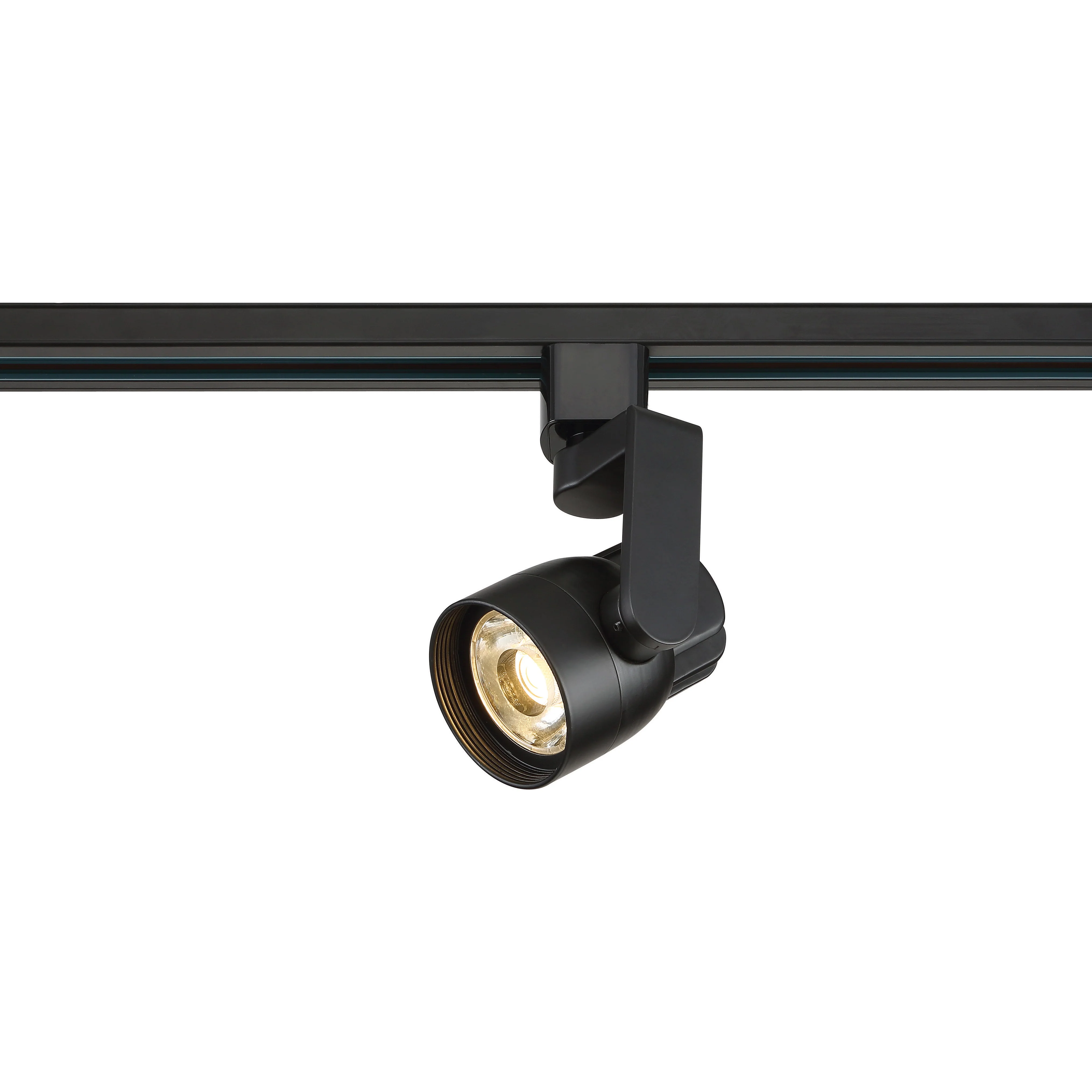 Nuvo TH424 Black 1 Light - 12W LED Track Head 36 Degree Beam Angle - Angle Arm