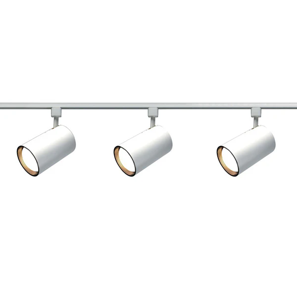 Nuvo TK318 White 3 Light - R30 - Straight Cylinder Track Kit