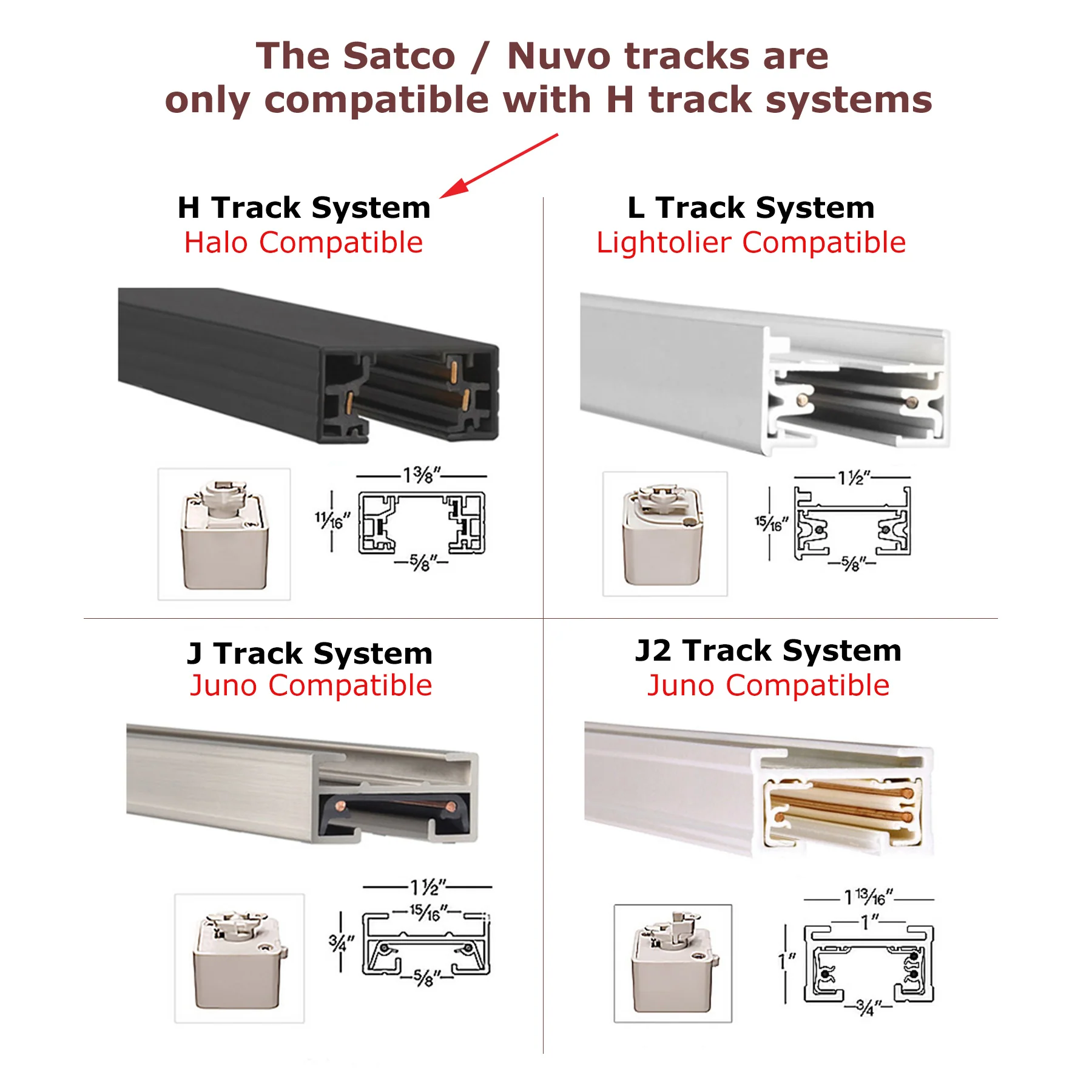 Nuvo TK346 Black 3 Light - MR16 - Square Track Kit - Line Voltage - Image 2