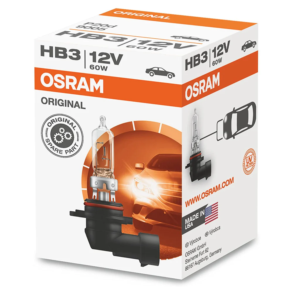 Osram / Sylvania 9005 HB3 12V 60W Original Line High-Performance Automotive Bulb