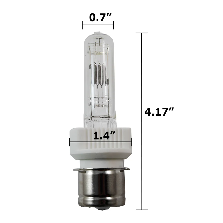 OSRAM BTP 750w 120v T7 P28s 3200k Halogen Light Bulb - Image 2