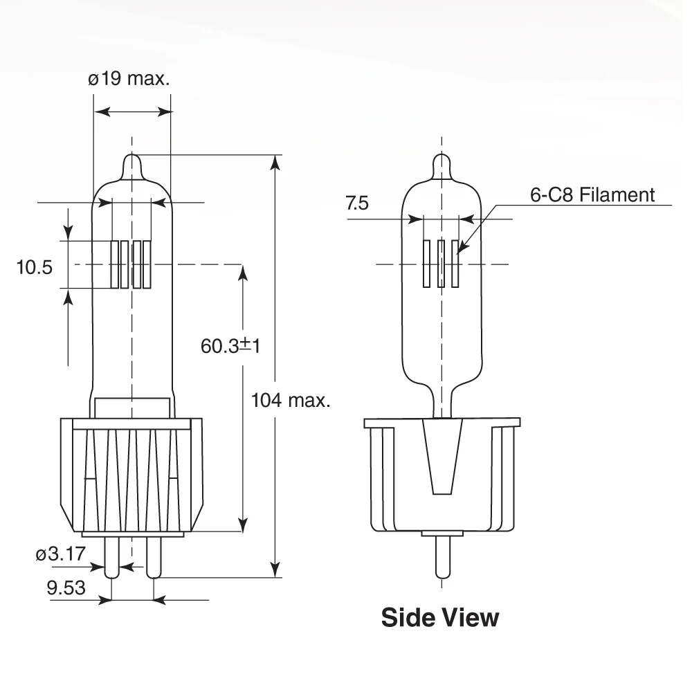 OSRAM 54704 HPL 750/240/X UCF 750W 240V Long Life HPL bulb - Image 5