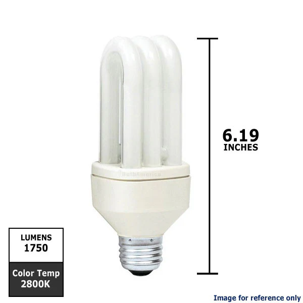 Philips 25w 2800K Warm White E26 SLS Triple Tube Fluorescent Light Bulb - Image 2