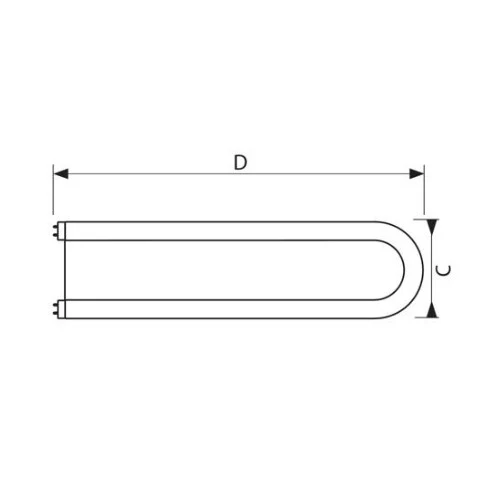 PHILIPS 32W T8-6U 5000K U-Bent Rapid Start T8 Fluorescent Light Bulb - Image 2