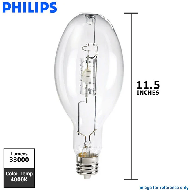 Philips 330w ED37 Clear E39 Energy Advantage CDM HID Light Bulb - Image 2