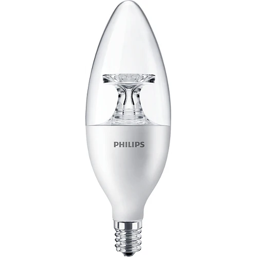 Philips 4.5W 120v LED Dimmable B11 2700k Candelabra light bulb