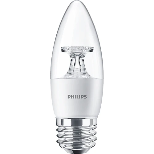Philips 4.5W 120v LED Dimmable B11 2700k Candelabra light bulb
