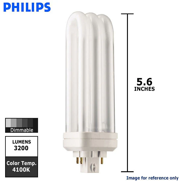 Philips 42w Triple Tube 4-Pin GX24Q-4 4100K Fluorescent Light Bulb - Image 2