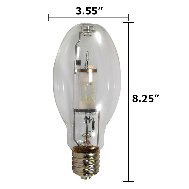 PLATINUM MH250/U 250w 4000K E39 Mogul base M58 metal halide light bulb - Image 2