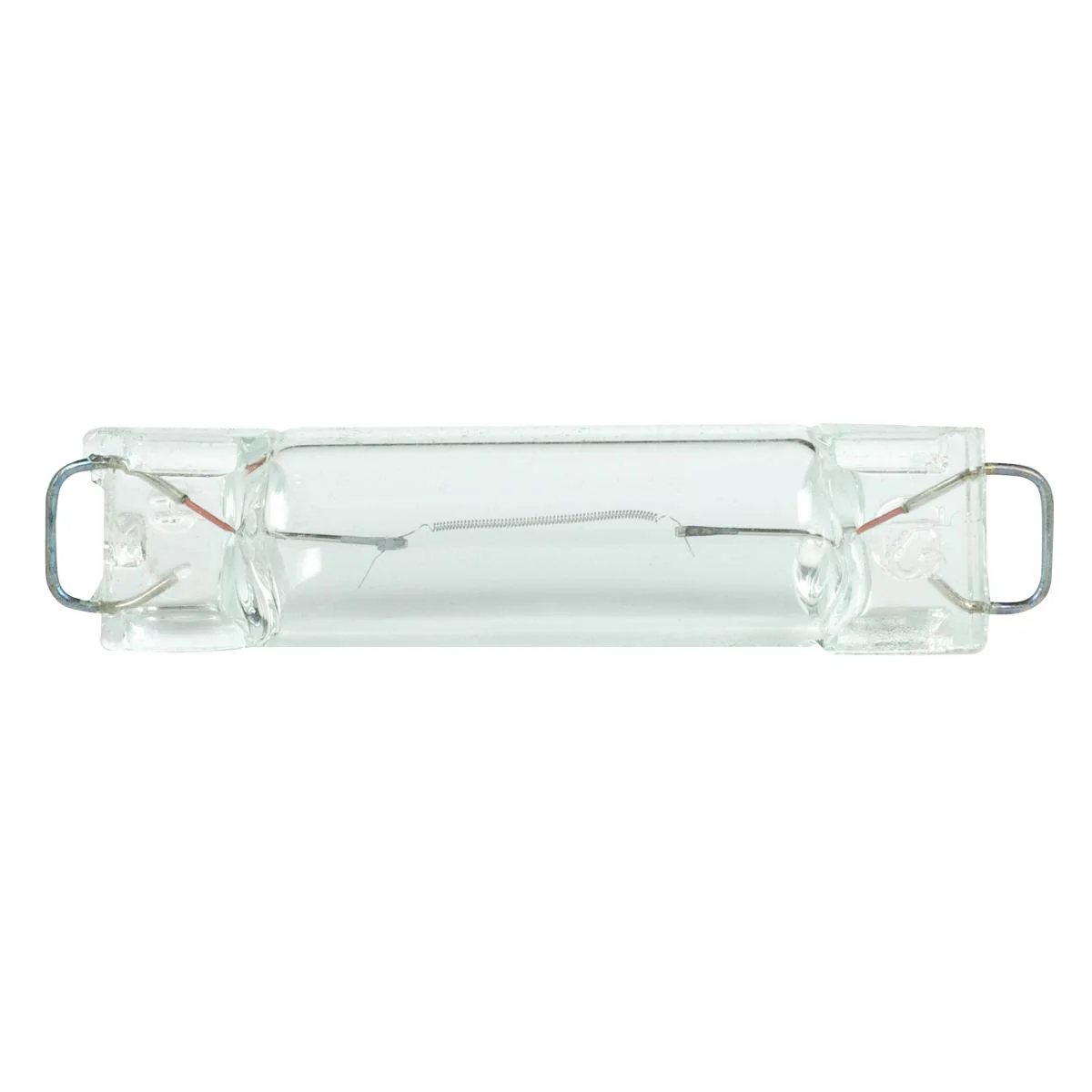 Satco 10w T3 miniature 6Lm Rigid Loop base 13.5v Clear Bulb
