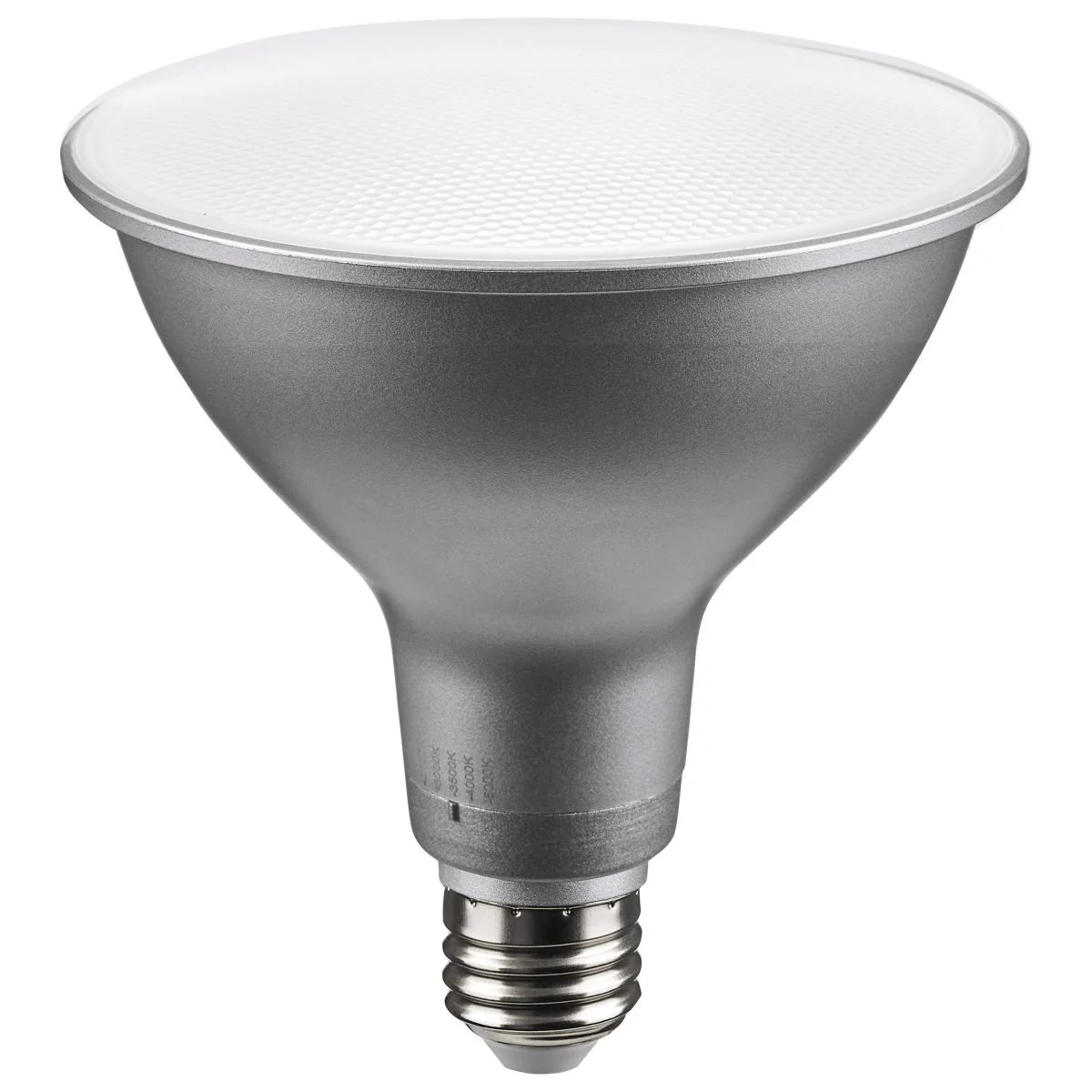 Satco 13.3w PAR38 LED E26 Base 40deg 120v CCT Tunable Silver Finish Bulb