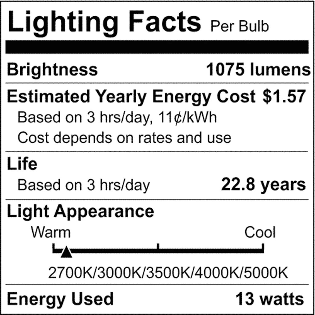 Satco 13w BR40 LED 120v CCT Selectable 90 CRI White Finish Bulb - Image 7