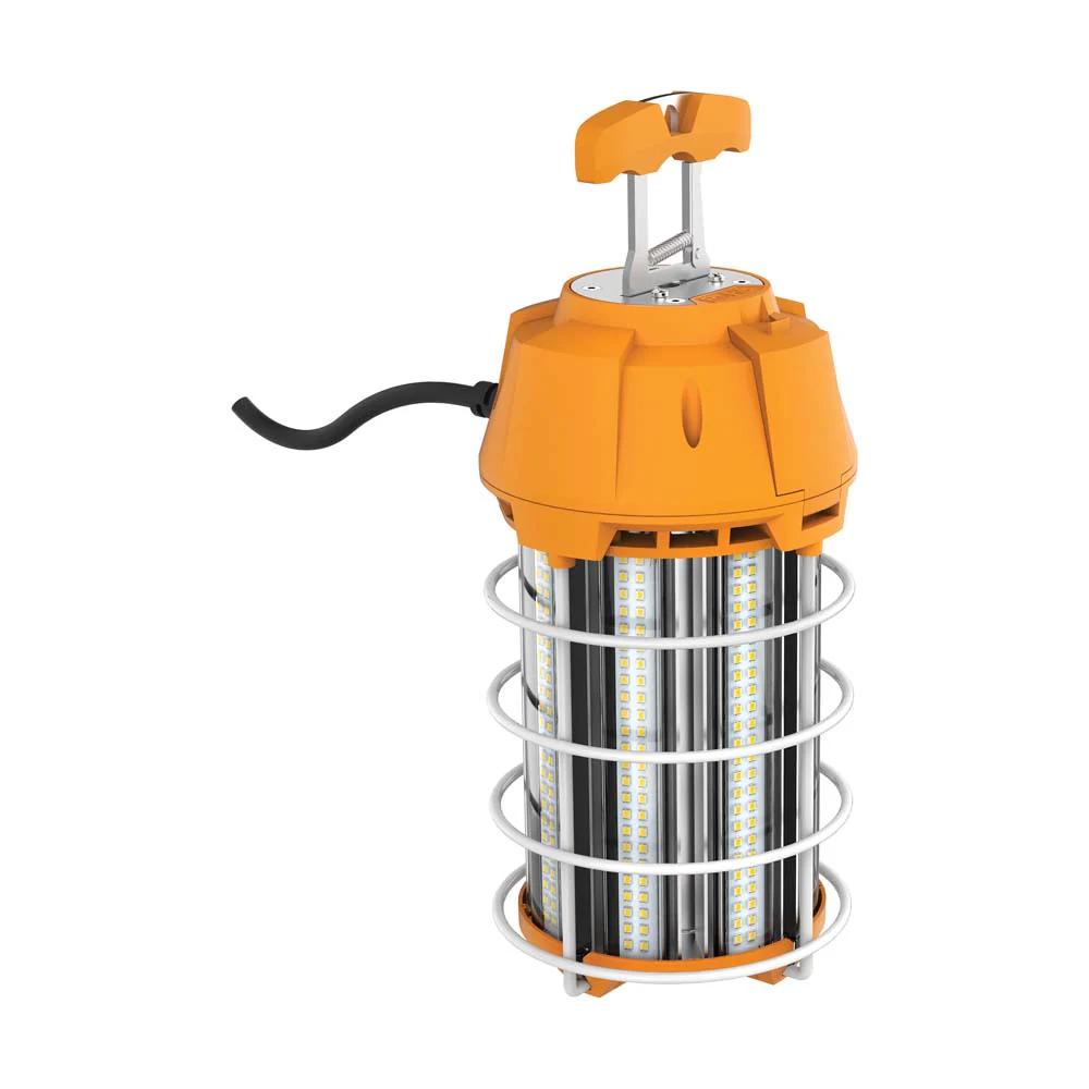 Satco 150w LED Hi-Lumen temporary Hi-Bay Caged lamp 5000K 120v