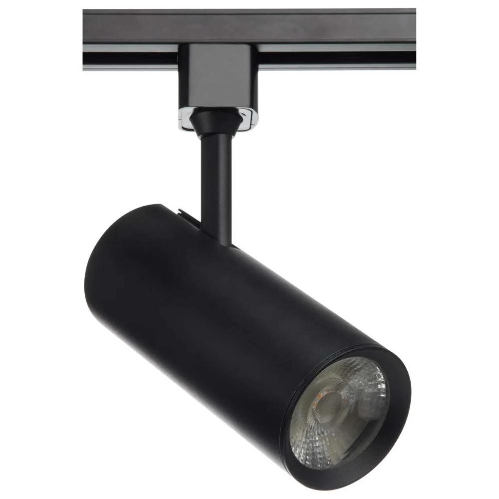 Satco 20w LED Commercial Track Head Black Cylinder 24 Degree Beam Angle 120v
