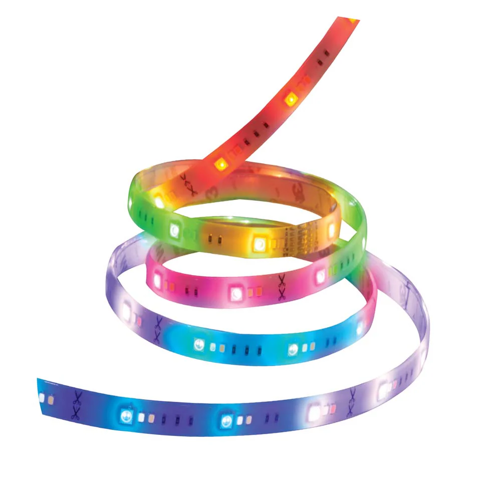 Wi-Fi 16FT Outdoor LED RGB & White Tunable Strip Tape Light - Satco Starfish - Image 2
