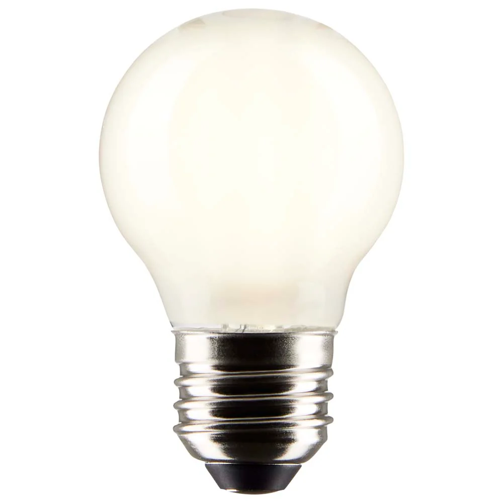 Satco 4.5w G16.5 Globe Filament LED 2700K Medium Base Dimmable - 40w equiv - Image 2