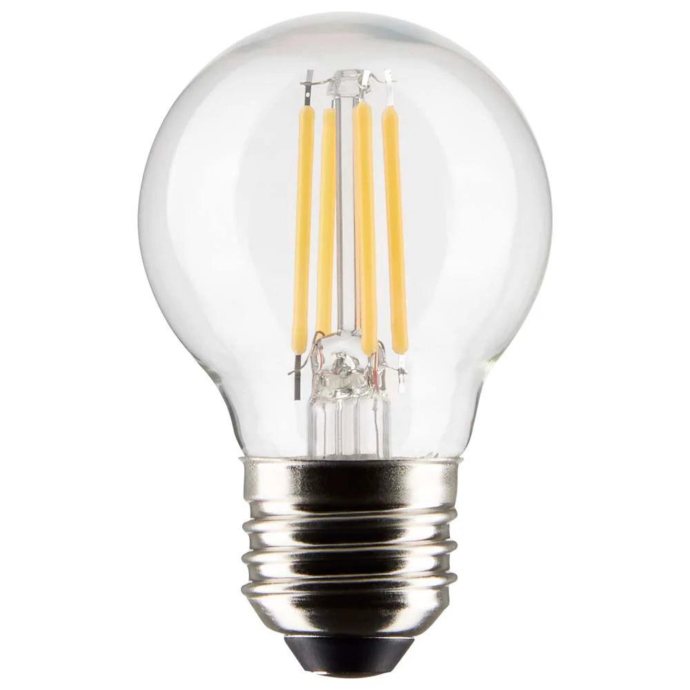 Satco 4w G16.5 Globe Filament LED 3000K Medium Base Dimmable - 40w equiv