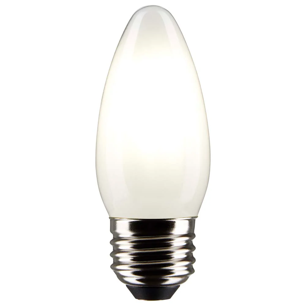 Satco 5.5w B11 LED 2700K Medium Base Frosted Dimmable - 60w equiv