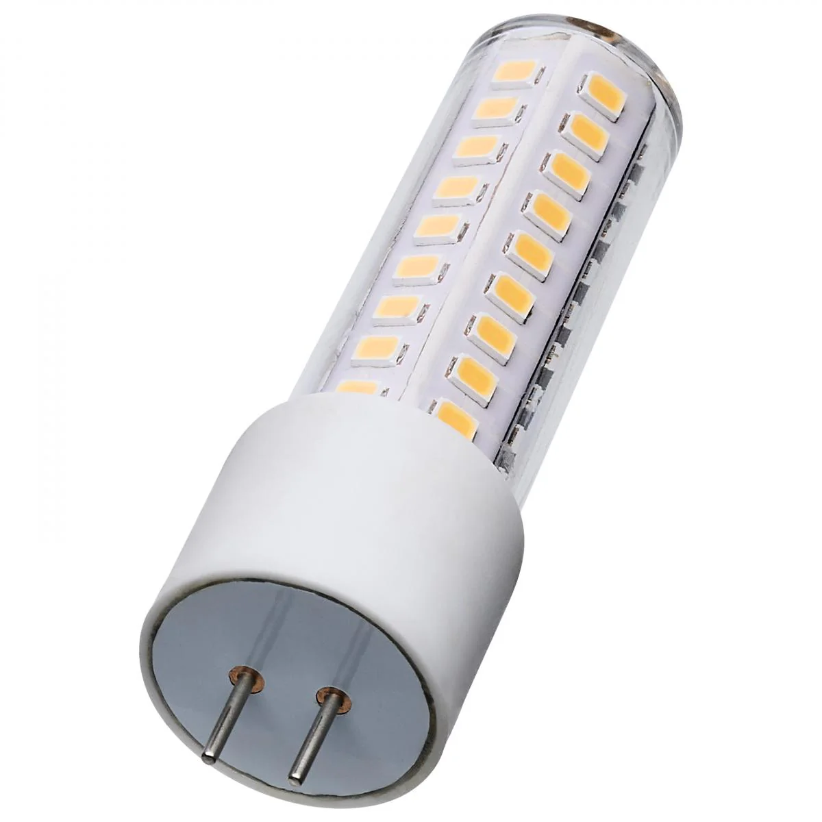Satco 6.5w T6 LED 12v GY6.35 Base 5000K Clear Finish Bulb