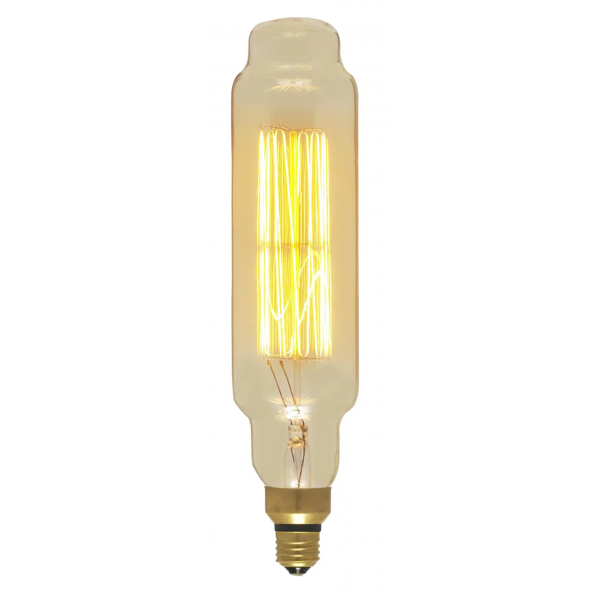 Satco 60w T24 Incandescent vintage style E26 Base 120v 2200K Amber Finish Bulb