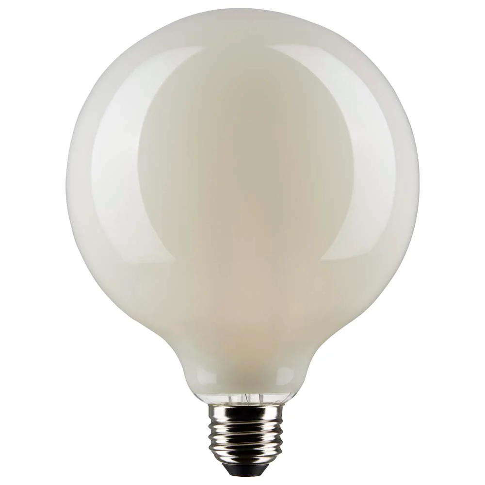 Satco 6w G40 Globe Filament LED 2700K Medium Base White Dimmable - 60w equiv - Image 2