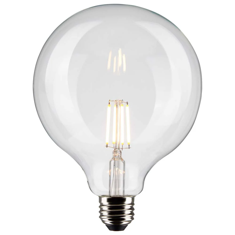 Satco 6w G40 Globe Filament LED 4000K Medium Base Dimmable - 60w equiv - Image 2