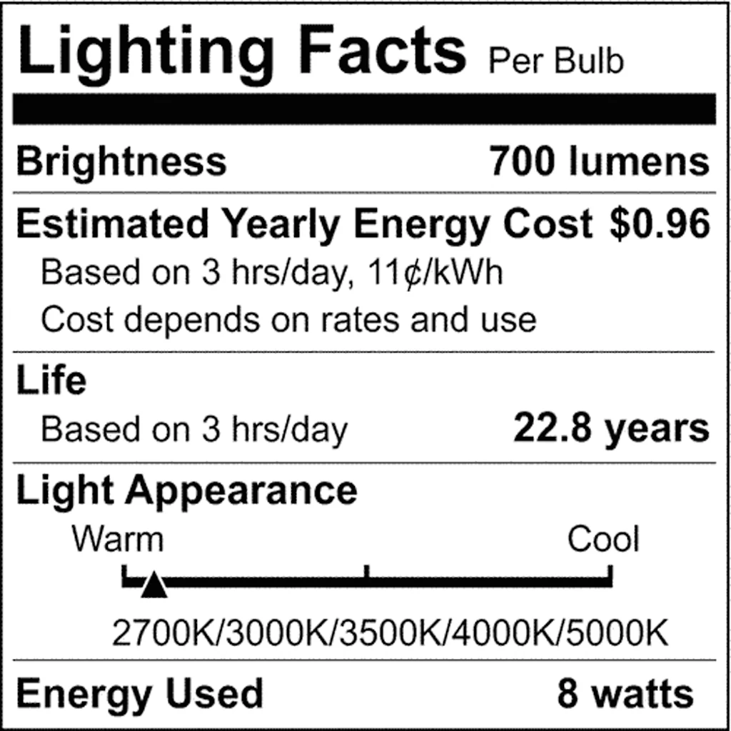 Satco 8.5w BR30 LED 120v CCT Selectable 90 CRI White Finish Bulb - Image 7