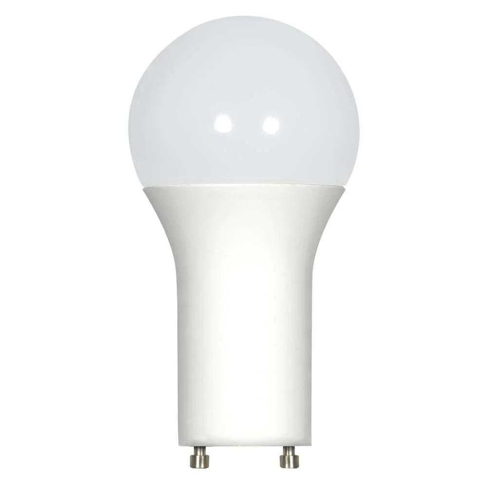 Satco 9.8w 120v A19 LED Frosted White GU24 800 Lumens 3000k