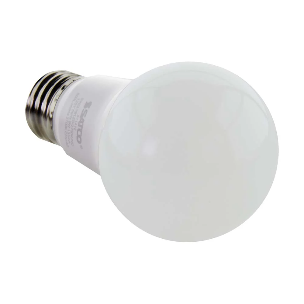 100Pk - Satco 9w 120v A19 LED Bulb Frosted E26 Medium Base 2700k - 60w-equiv - Image 5