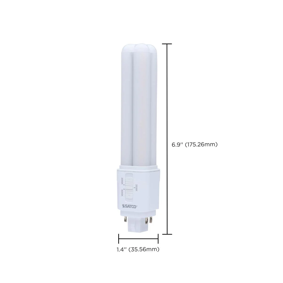 Satco 9w LED PL CCT Selectable G24d Base - Image 6