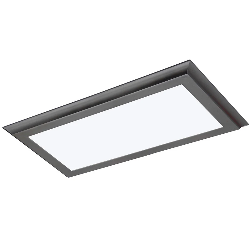 Satco Blink Plus 22w LED 12x24in 3000K Surface Mount LED Fixture - Gun Metal
