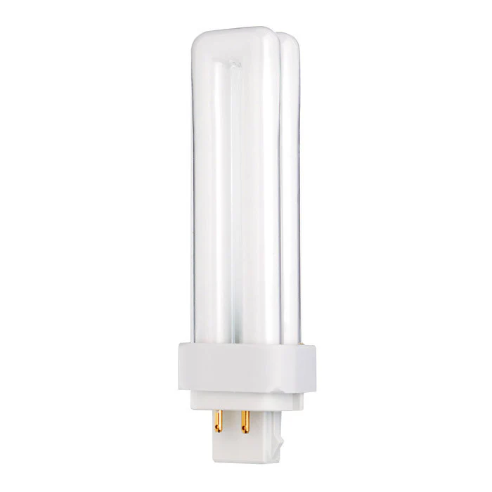 Satco S6733 18W Quad Tube 4-Pin G24Q-2 Plug-In base 2700K fluorescent bulb