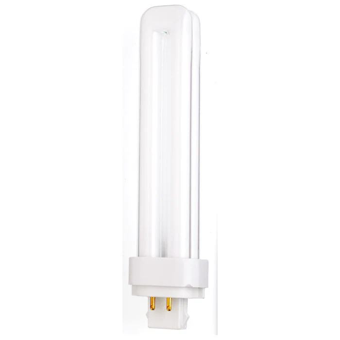 Satco S6739 26W Quad Tube 4-Pin G24Q-3 Plug-In base 3500K fluorescent bulb